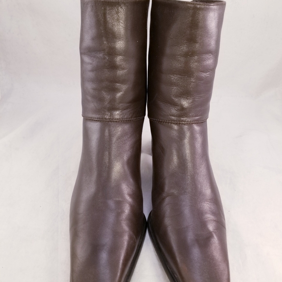 STUART WEITZMAN CHUNKY ANKLE BOOTS BACK ZIPPER SIZE 9.5 N OR 8.5 B - Picture 4 of 10